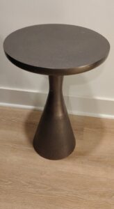 Modern-Bronze-Pedestal-Side-Table