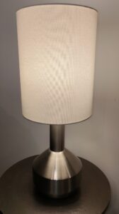 Modern-Brushed-Nickel-Table-Lamp-with-Fabric-Shade