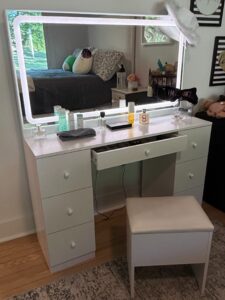 Modern-Vanity-Table-with-LED-Mirror-and-Stool