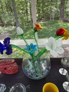 Murano-Glass-Flower-Sculpture-second-image