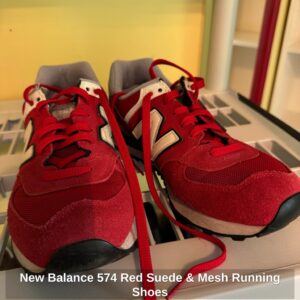 New-Balance-Red-Suede-Mesh-Running-Shoes