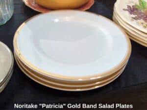 Noritake-Patricia-Gold-Band-Salad-Plates