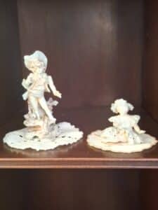 Norman-Rockwell-Porcelain-Figurines-and-Floral-Tea-Set-third-image