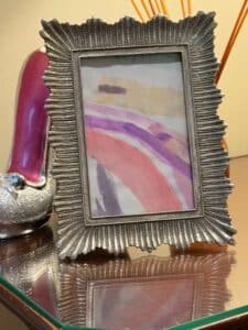 Ornate-Sunburst-Pewter-Picture-Frame