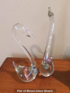 Pair-of-Blown-Glass-Swans