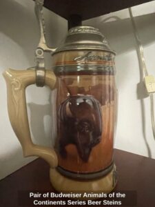 Pair-of-Budweiser-Animals-of-the-Continents-Series-Beer-Steins-second-image