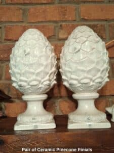 Pair-of-Ceramic-Pinecone-Finials