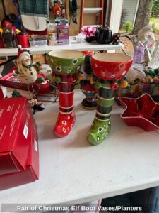 Pair-of-Christmas-Elf-Boot-Vases-or-Planters