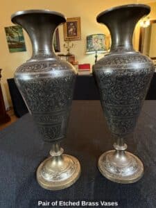 Pair-of-Etched-Brass-Vases-1