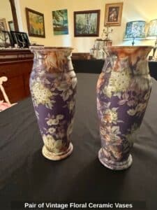 Pair-of-Vintage-Floral-Ceramic-Vases-1