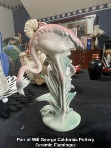 Pair-of-Will-George-California-Pottery-Ceramic-Flamingos-second-image