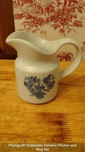 Pfaltzgraff-Yorktowne-Ceramic-Pitcher-and-Mug-Set