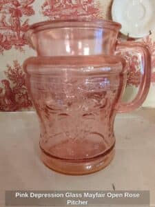 Pink-Depression-Glass-Mayfair-Open-Rose-Pitcher