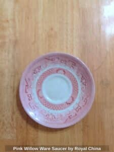Pink-Willow-Ware-Saucer-by-Royal-China