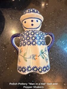 Polish-Pottery-Man-in-a-Hat-Salt-and-Pepper-Shakers