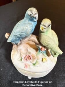 Porcelain-Lovebirds-Figurine-on-Decorative-Base-second-image-1