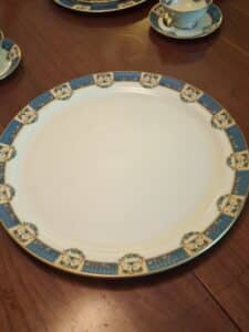 Porcelain-Sugar-Bowl-Creamer-and-Platter-Set-Derby-Bleu-Pattern-second-image