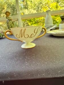 Porcelain-Sugar-Bowl-with-Monogram-M.S.-and-Floral-Decoration