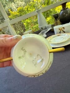 Porcelain-Sugar-Bowl-with-Monogram-M.S.-and-Floral-Decoration-third-image