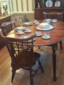 Porcelain-Teacup-and-Saucer-Set-with-Blue-and-Gold-Trim