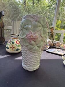 Portuguese-Majolica-Lily-Pad-Vase