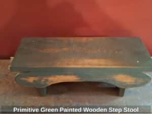 Primitive-Green-Painted-Wooden-Step-Stool