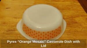 Pyrex-Orange-Mosaic-Casserole-Dish-with-Lid-second-image