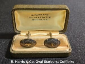 R.-Harris-Co.-Oval-Starburst-Cufflinks
