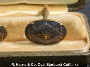 R.-Harris-Co.-Oval-Starburst-Cufflinks-second-image
