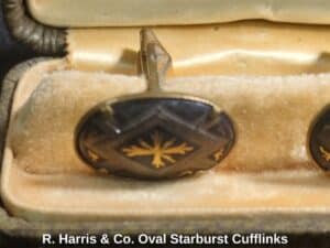 R.-Harris-Co.-Oval-Starburst-Cufflinks-third-image