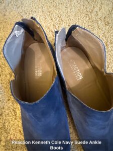 Reaction-Kenneth-Cole-Navy-Suede-Ankle-Boots-second-image