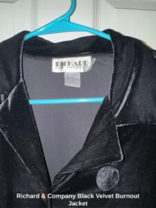 Richard-Company-Black-Velvet-Burnout-Jacket-second-image