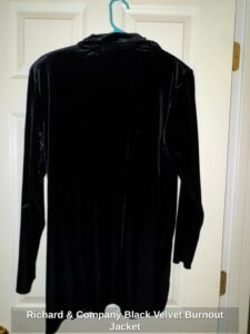 Richard-Company-Black-Velvet-Burnout-Jacket-third-image