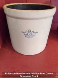 Robinson-Ransbottom-Gallon-Blue-Crown-Stoneware-Crock