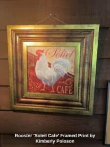 Rooster-Soleil-Cafe-Framed-Print-by-Kimberly-Poloson