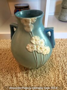 Roseville-Pottery-Clematis-Vase-