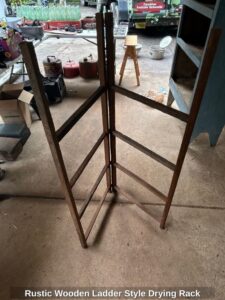 Rustic-Wooden-Ladder-Style-Drying-Rack