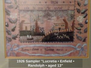 Sampler-Lucretia-Enfield-Randolph-aged-third-image