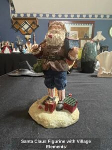 Santa-Claus-Figurine-with-Village-Elements