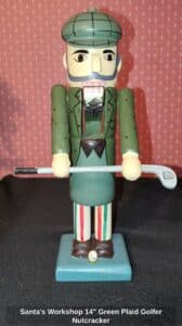 Santas-Workshop-Green-Plaid-Golfer-Nutcracker