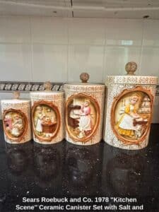 Sears-Roebuck-and-Co.-Kitchen-Scene-Ceramic-Canister-Set-with-Salt-and-Pepper-Shakers-second-image