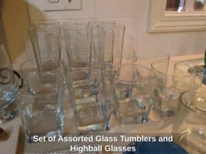 Set-of-Assorted-Glass-Tumblers-and-Highball-Glasses