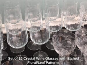Set-of-Crystal-Wine-Glasses-with-Etched-Floral-or-Leaf-Patterns