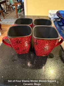 Set-of-Four-Elama-Winter-Bloom-Square-Ceramic-Mugs-second-image