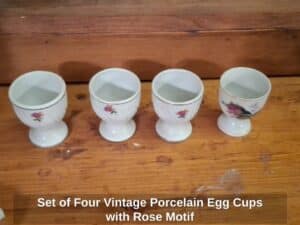 Set-of-Four-Vintage-Porcelain-Egg-Cups-with-Rose-Motif