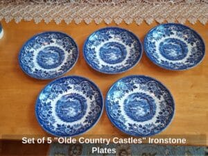 Set-of-Olde-Country-Castles-Ironstone-Plates
