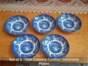 Set-of-Olde-Country-Castles-Ironstone-Plates-second-image