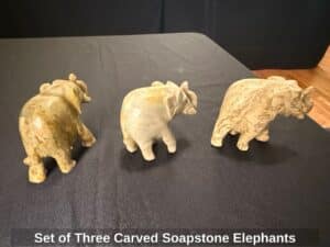 Set-of-Three-Carved-Soapstone-Elephants-1