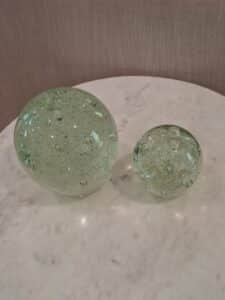 Set-of-Two-Blown-Glass-Spheres-with-Internal-Bubbles-1