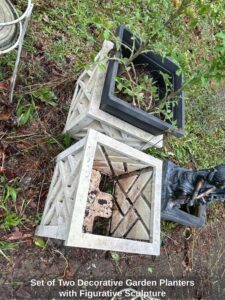 Set-of-Two-Decorative-Garden-Planters-with-Figurative-Sculpture